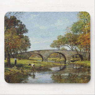 The Old Bridge (by Theodore Robinson) Mouse Pad