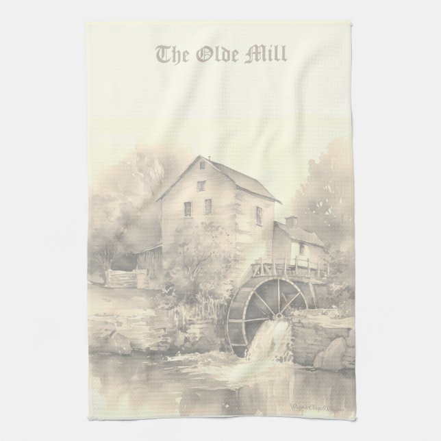 The Old Country Mill Kitchen Towel Customize (Vertical)