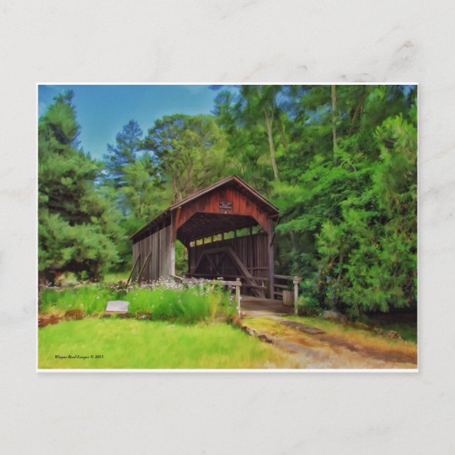 The Old Covered Bridge Postcard (Front)