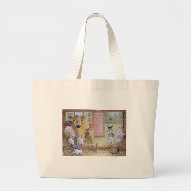 The Old Days Large Tote Bag (Front)