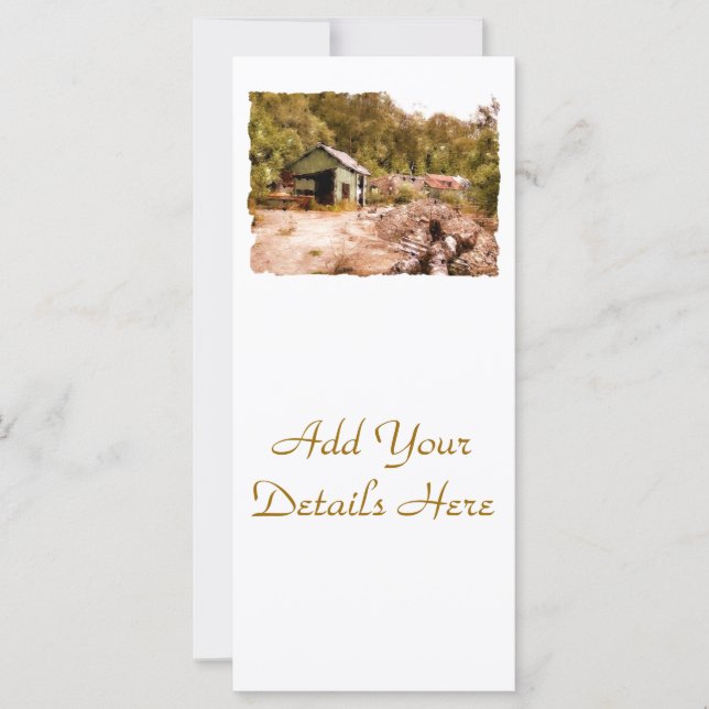 THE OLD GOLD MINE RACK CARD (Front)