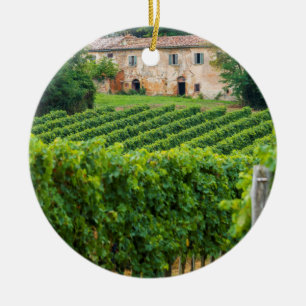 The Old Italian Vineyard Ceramic Ornament