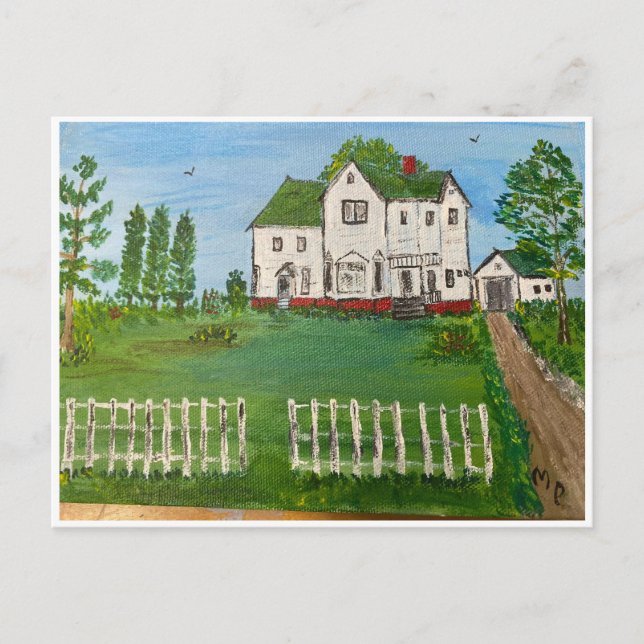 The Old Johnson Family Farmhouse 2000 MEJP  Postcard (Front)