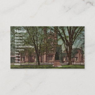 The Old library, Yale College rare Photochrom Business Card