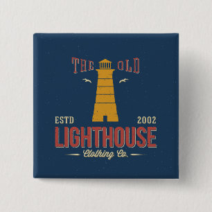 The Old Lighthouse Clothing Co. 2 Inch Square Button