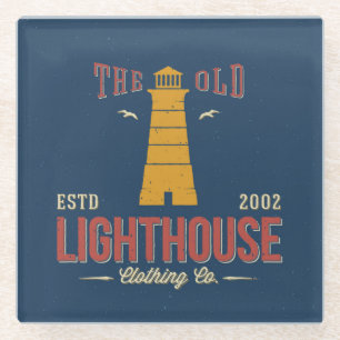The Old Lighthouse Clothing Co. Glass Coaster