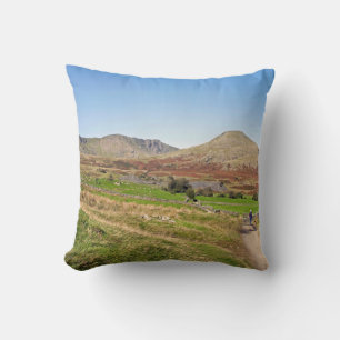 The Old Man of Coniston Postcard Throw Pillow