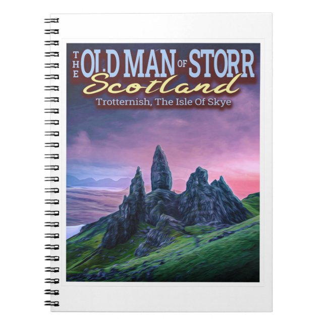 THE OLD MAN OF STORR - THE ISLE OF SKYE - SCOTLAND NOTEBOOK (Front)
