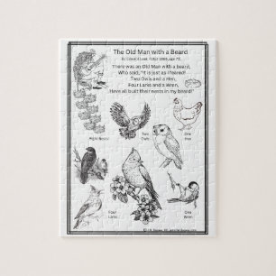 The Old Man Poem Jigsaw Puzzle, 8x10 in, 110 pc Puzzle