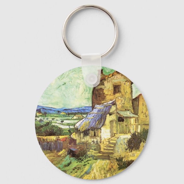 The Old Mill by Vincent van Gogh Keychain (Front)