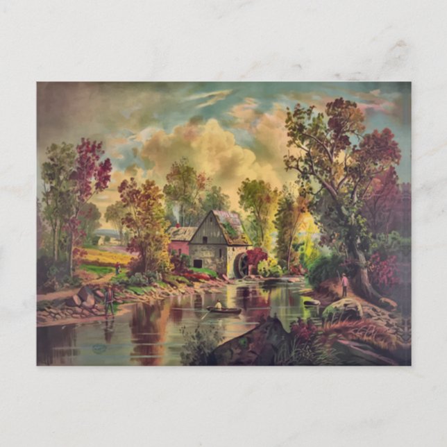 The Old Mill Stream Postcard (Front)