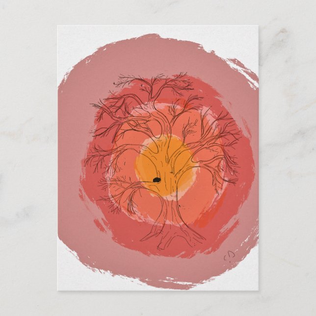 The Old Oak Tree Poster Postcard (Front)