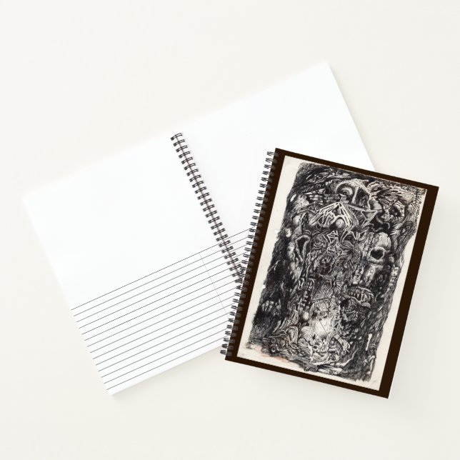 The Old Ones, ink drawing Notebook (Inside)