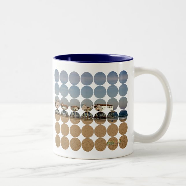 The Old Orchard Beach Pier Two-Tone Coffee Mug (Right)