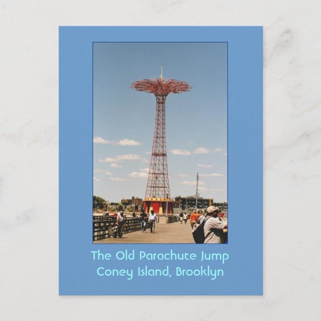 The Old Parachute Jump (Coney Island, NY) postcard (Front)