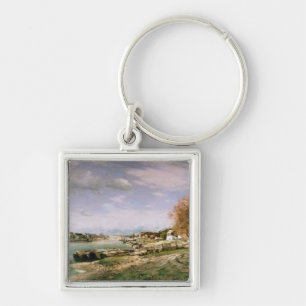 The old quay at Bercy, Paris, 1880 Keychain