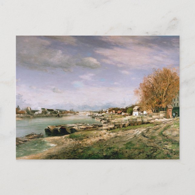 The old quay at Bercy, Paris, 1880 Postcard (Front)