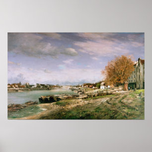 The old quay at Bercy, Paris, 1880 Poster
