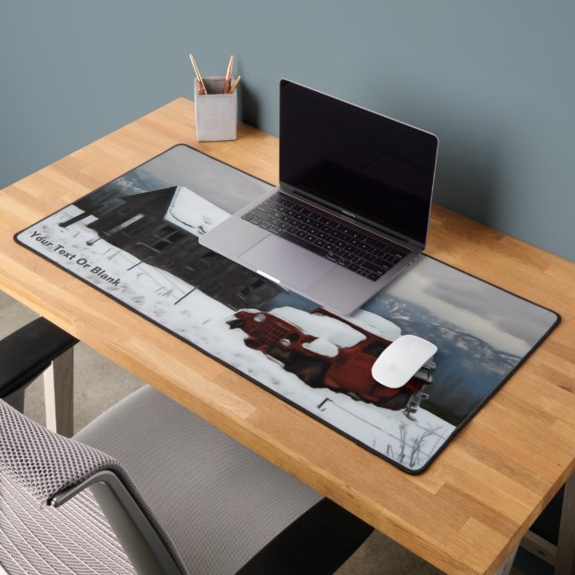The Old Red Truck Desk Mat (Office 2)