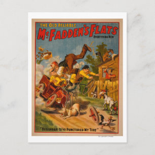 The Old Reliable McFadden's Flats Everything New Postcard