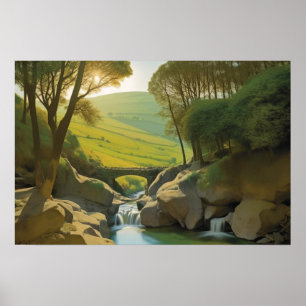 The old stone bridge poster