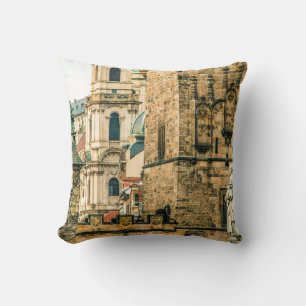 The old town of Pragueancient,architecture,buildin Throw Pillow