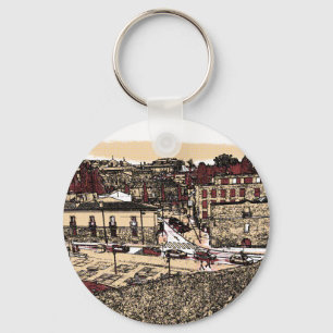 The Old Town of Salamanca Spain Keychain
