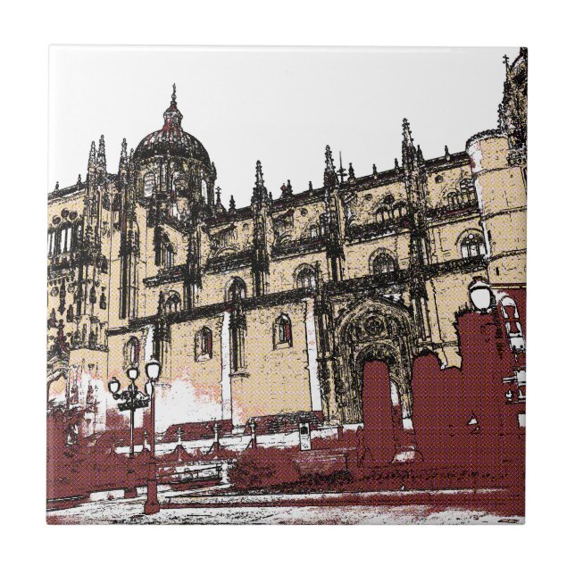The Old Town of Salamanca University Tile (Front)