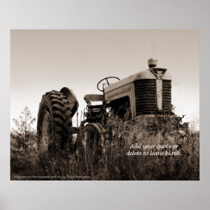 The Old Tractor Customizable Print