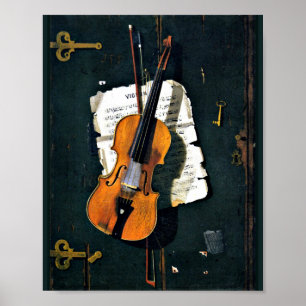 The Old Violin - John Peto Poster
