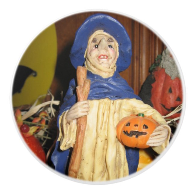 The Old Wicked Witch Ceramic Knob (Front)