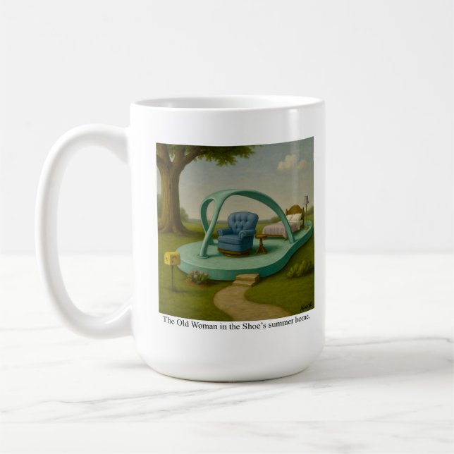 The Old Woman in the Shoe’s summer home. Coffee Mug (Left)