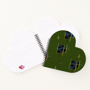 The Olive Branch Heart Shaped Spiral Notebook