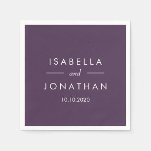 The Olive Grove   Ourple wedding Custom Napkin