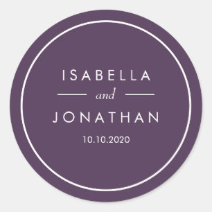 The Olive Grove   Rustic wedding Custom Classic Round Sticker