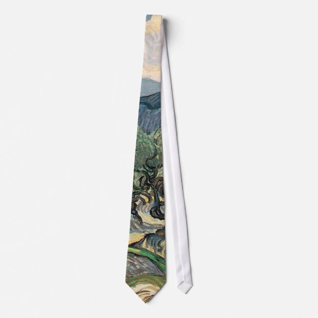 The Olive Tree Vincent van Gogh Tie (Front)