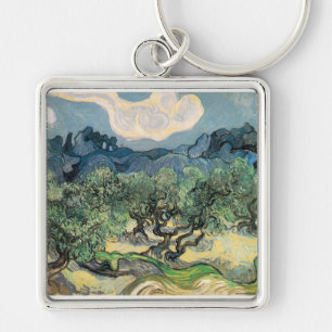 the olive trees,1889, Vincent van Gogh Keychain