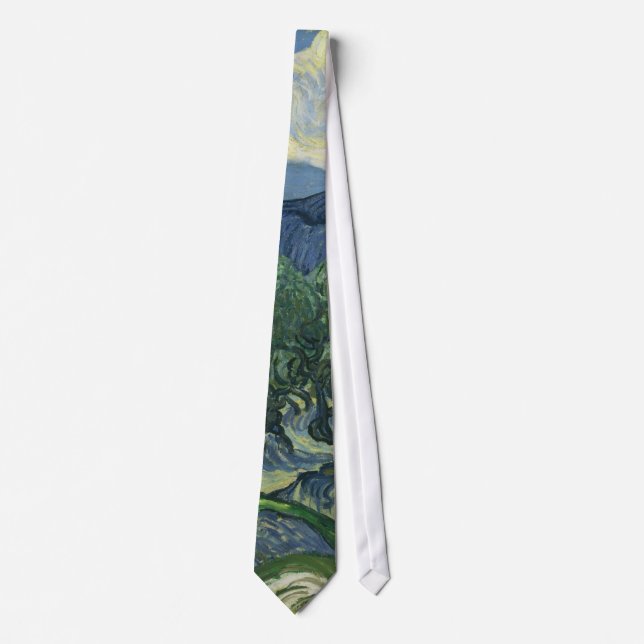 The Olive Trees by Vincent Van Gogh Tie (Front)