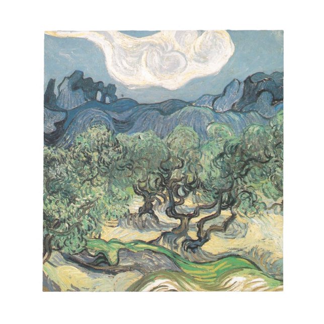 The Olive Trees, Vincent van Gogh Notepad (Front)