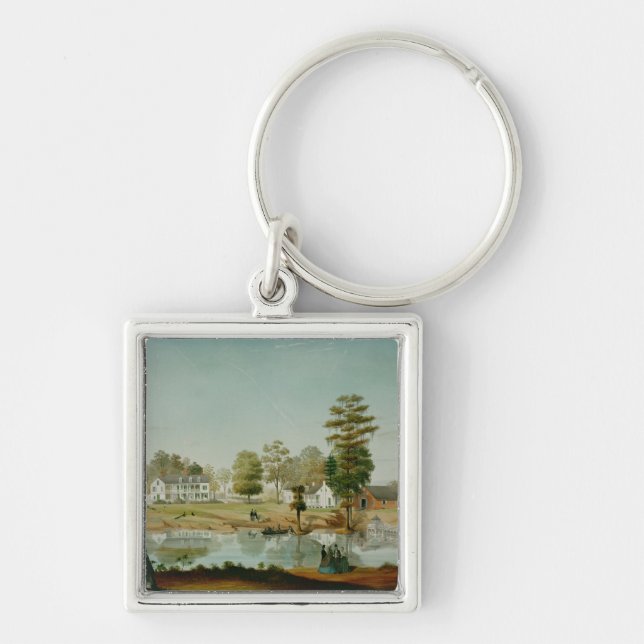 The Olivier Plantation, 1861 Keychain (Front)