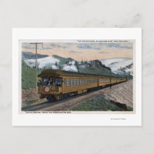 "The Olympian" Chicago, Milwaukee, & St. Paul Postcard