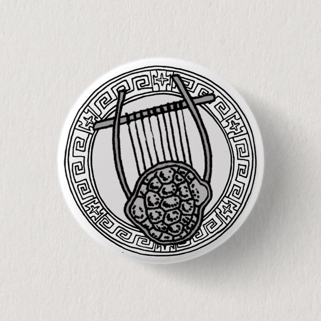 The Olympians! Apollo / Apollo symbol badge 1 Inch Round Button (Front)