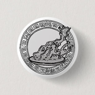 The Olympians! Hestia / Vesta symbol badge 1 Inch Round Button