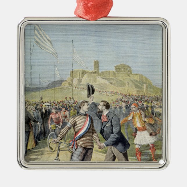 The Olympic Games in Athens Metal Ornament (Front)