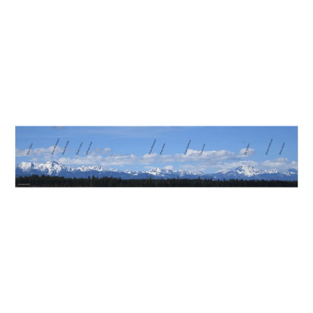 The Olympic Mountain Range Photo Print (Front)