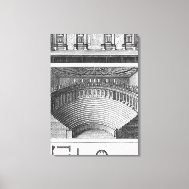The Olympic Theatre at Vicenza Canvas Print (Front)