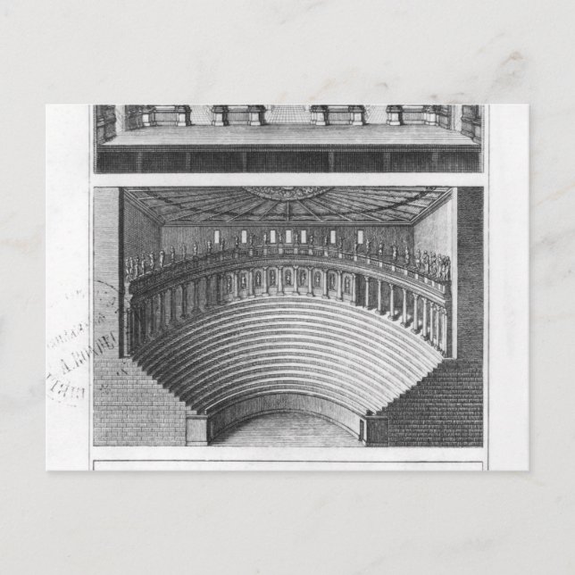 The Olympic Theatre at Vicenza Postcard (Front)