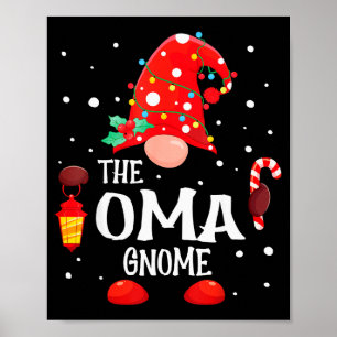 The Oma Gnome Matching Family Christmas Gnome Paja Poster