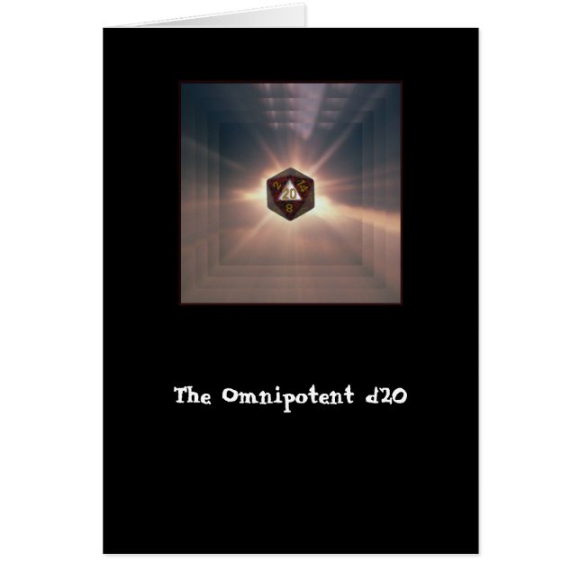 The Omnipotent d20 - Card (Front)
