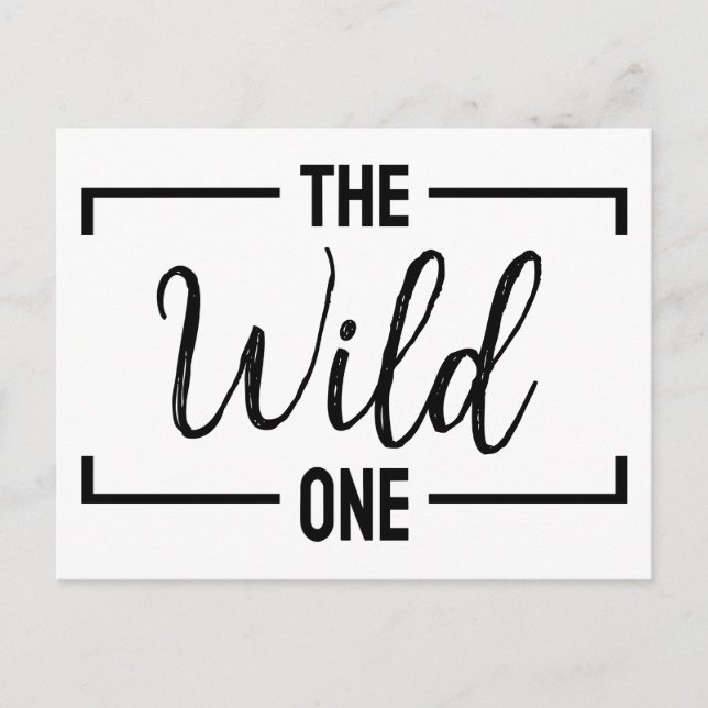 The one custom personalized men women funny names holiday postcard (Front)